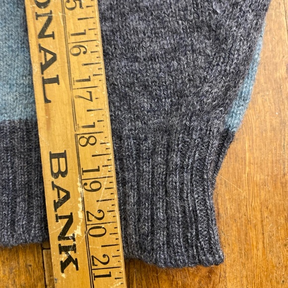 DUKE OF MARLBOROUGH Men's Large Sweater Argyle New Wool Crew Neck England VTG - Picture 11 of 12